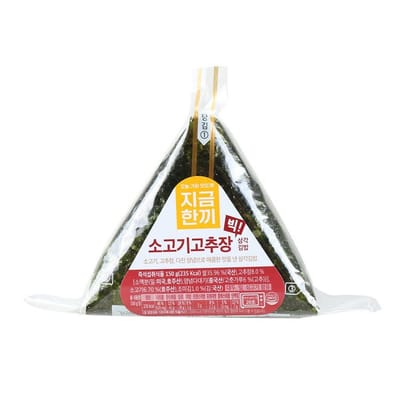 Emballage de Gimbap triangle bœuf gochujang