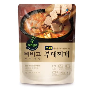 Envase de bibigo Budae jjigae (guiso del ejército)